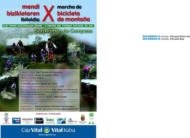 X Marcha BTT SAN ROM&Aacute;N DE CAMPEZO