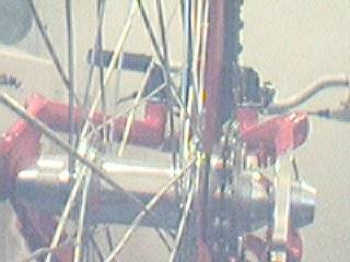 Rueda trasera de la bici