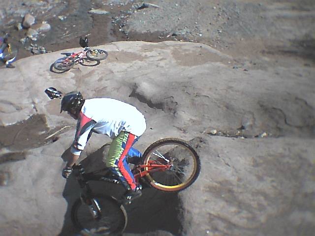 en mi bici