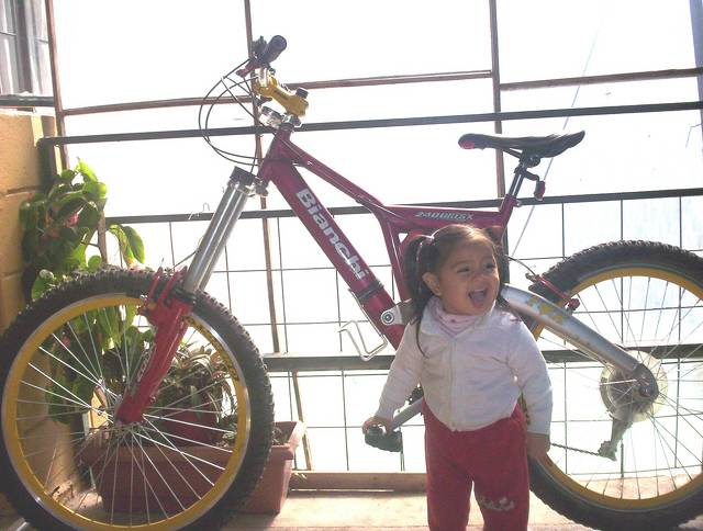 mi bike y una cola