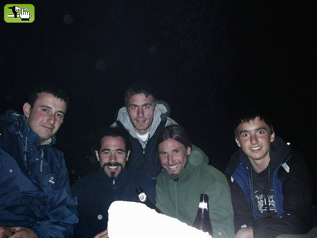 la banda de mardel en tandil, el tano, seba, yo, muchachota y el rudy