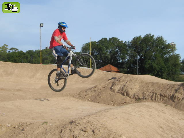 En la pista