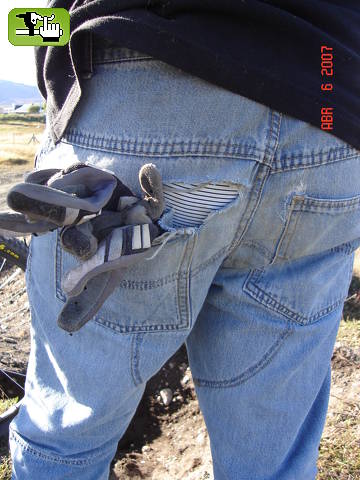 broken jeans