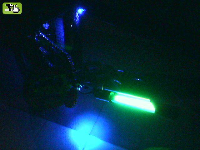 mi bike con unas luces