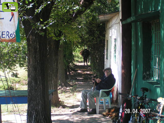 ..el viejo, el caballo y la bici... 