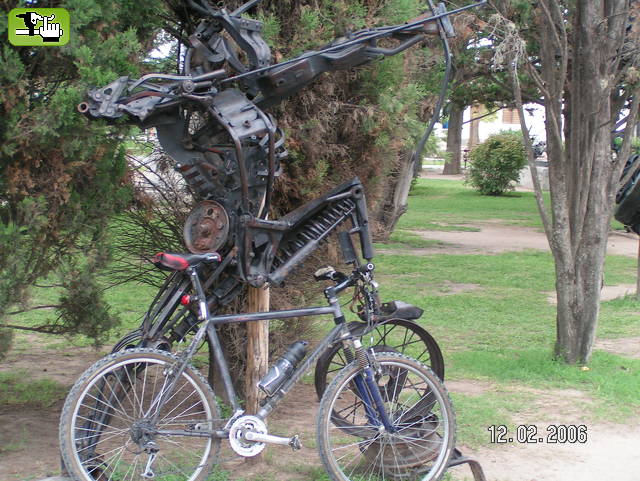 The warrior and the bike..