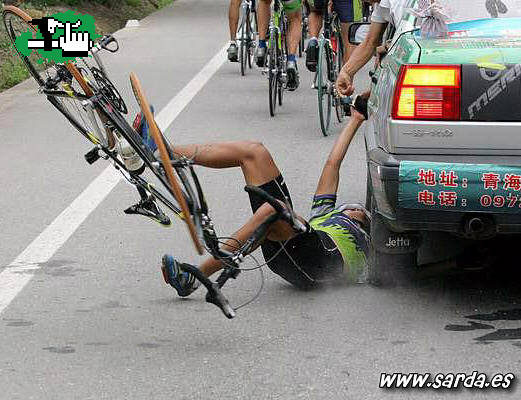 La trajedia peor, aunque era un chino, pero tambien un bike