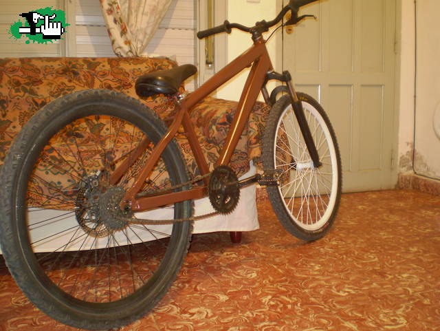 mi bike pintada.. que les parece..      me queda la cadena. suelta.