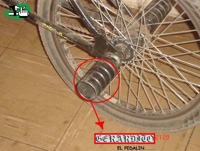Gerardito....el pedalin......
