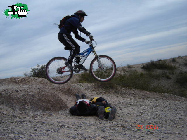Pablo en la bajada de las vacas