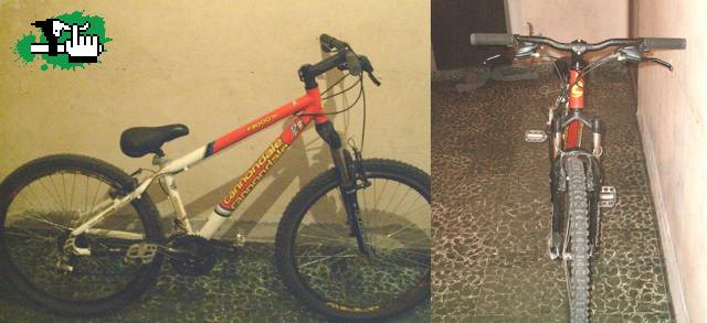 la bike trial y border de un amigo loko