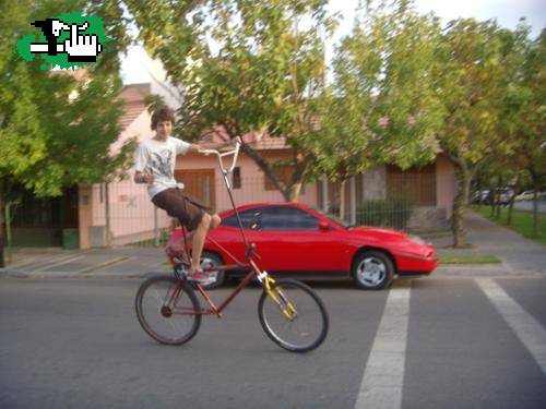 yo en la bici alta