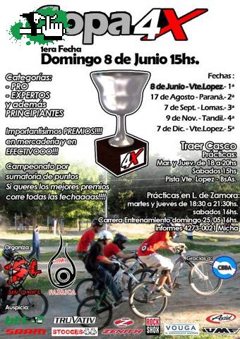 Copa 4X - Vicente Lopez - 8 de junio 14 horas