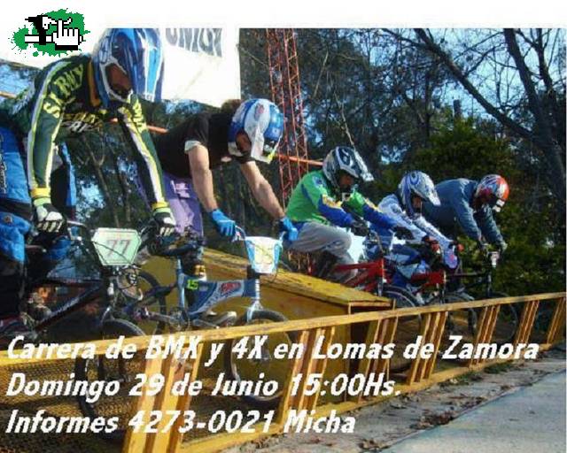 Carrera de BMX  y 4X en Lomas de Zamora