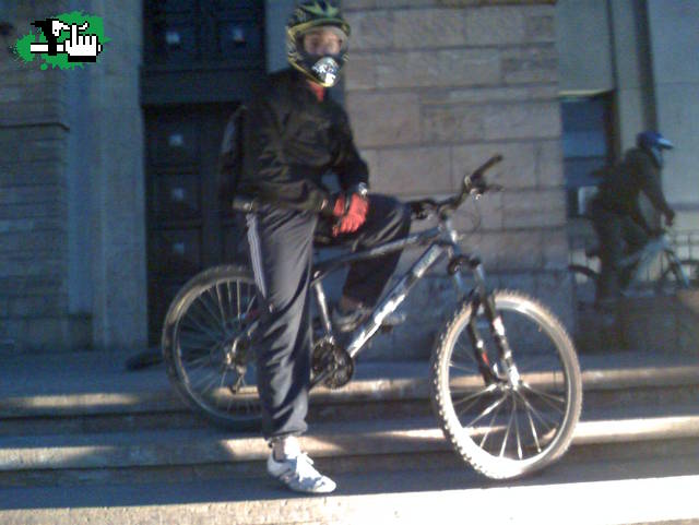 El rider tirando facha¡
