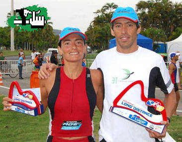 Soledad Omar, trialtleta, en el ironman de Brasil