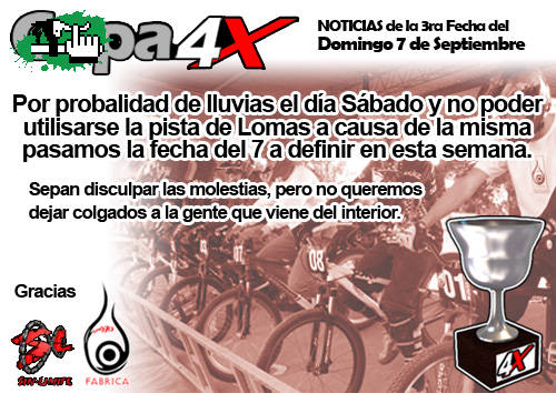 Se suspende hasta nuevo aviso