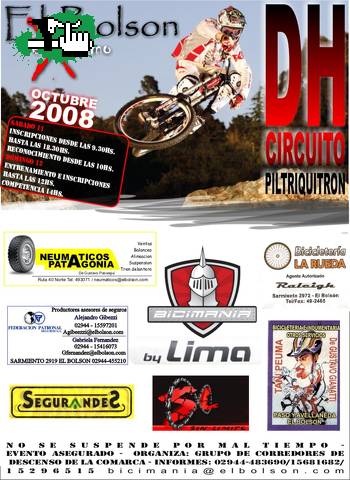 Carrera DH Descenso Piltriquitron