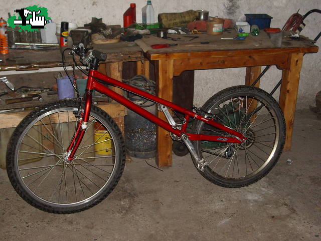 una de las primeras biketrial en bolson