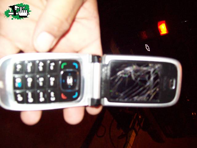 por llevar el celu.. haciendo dh!!!