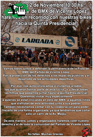 MOVIDA EN VICENTE TODOS POR LA PISTA