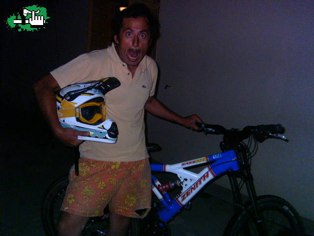 mi viejo!!!!! con mi bike