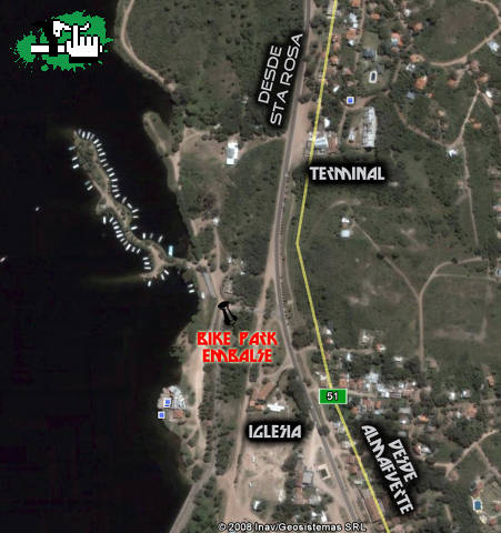 Mapa Embalse Bike Park