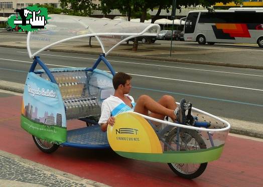 Bici taxi en Rio de Janeiro