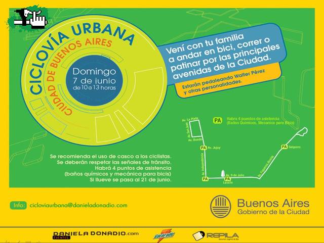 CICLOVIA URBANA DOMINGO 7