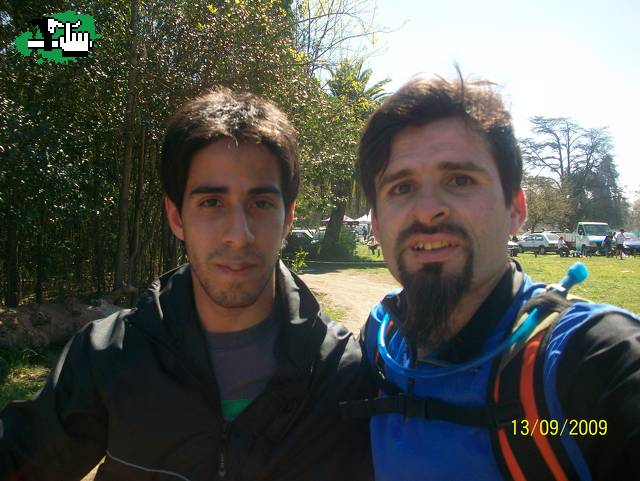 Con el amigo Patula