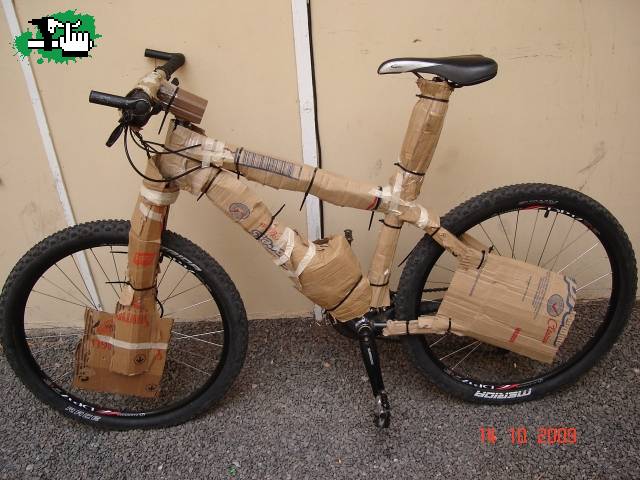 Copiar Bigote Fuera de plazo Carenado en Fibra de Carbono Bicicleta BTT