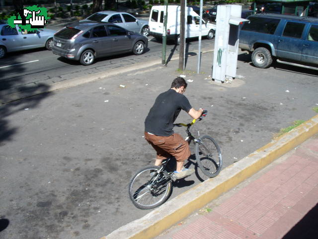 el otro martin estrenando bici