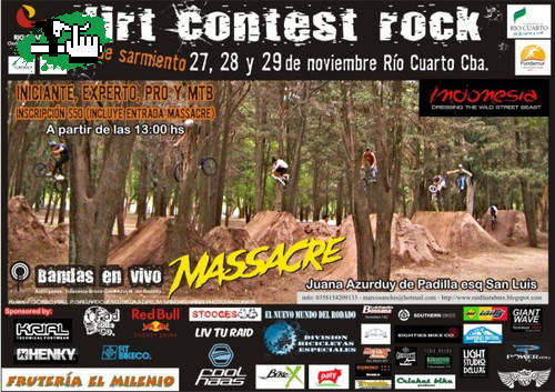 7, 28, 29 DE NOVIEMBRE DIRT CONTEST ROCK RIO   CUARTO!