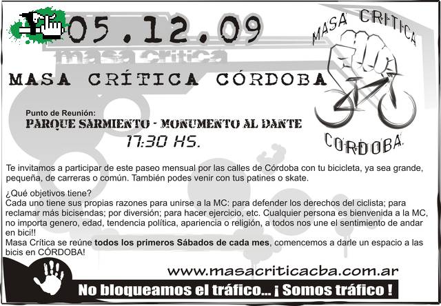 MASA CRITICA CORDOBA 5/12