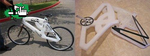 una bicicleta de plástico totalmente reciclable!