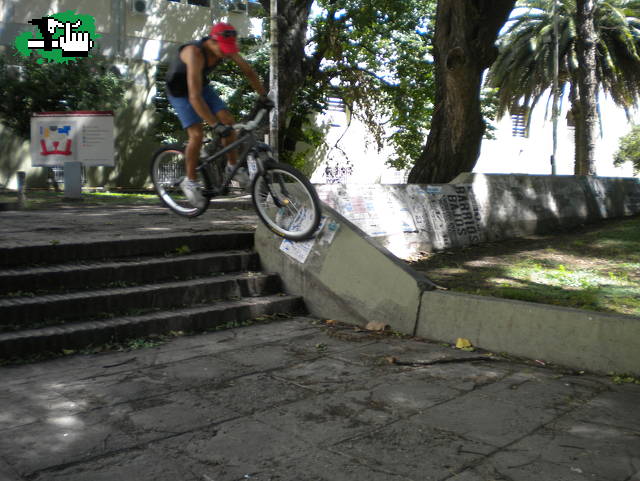 wall ride a la escalera