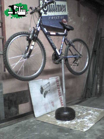 soporte nuevo para agarrar la bikE!!