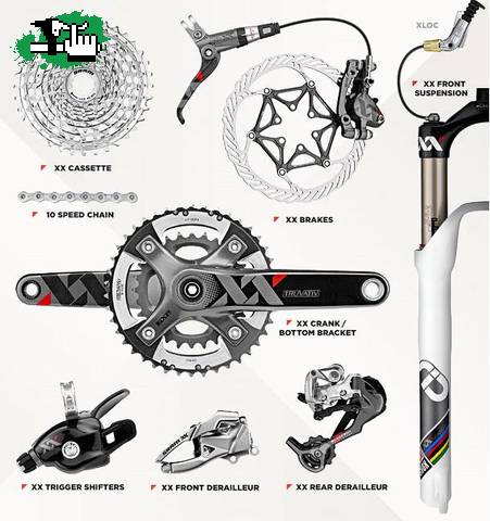SRAM XX: EL PRIMER GRUPO PARA MOUNTAIN BIKE CON 10 CORONAS