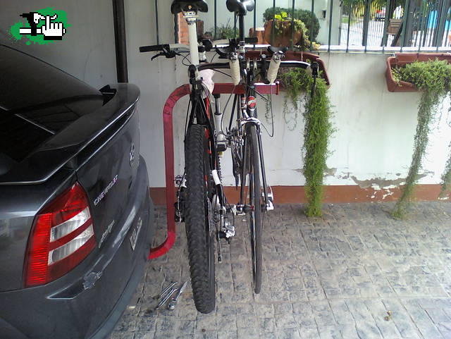 Rack para bicicleta casero 