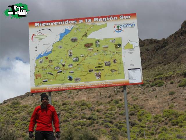 Línea Sur - Cartel indicando las localidades
