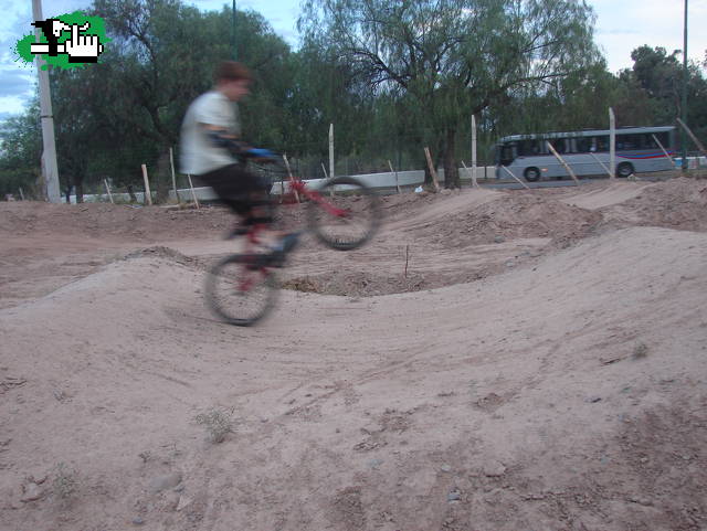 En la pista