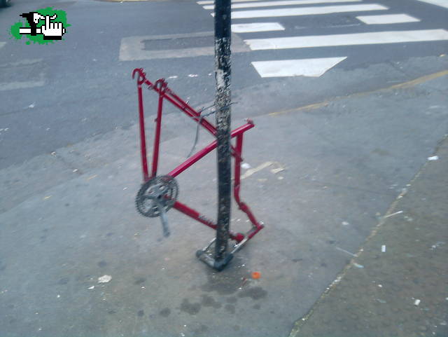 Cuidado donde dejas tu bici