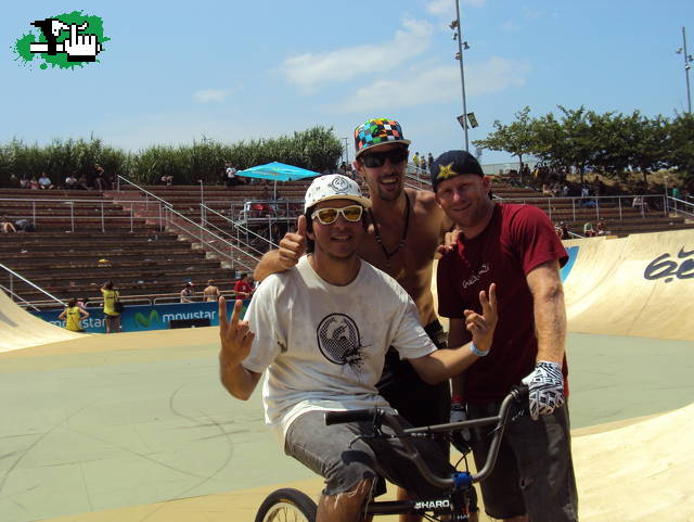 En barcelona con la leyenda del bmx Ryan Nyquist!!!