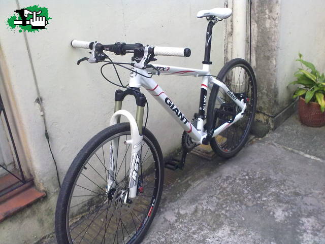Mi Giant! Con las cubiertas slick...
