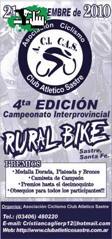 interprovincial de rural bike en SASTRE