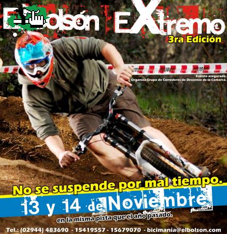13 y 14 de NOVIEMBRE El Bolson eXtremo 3ra edicion!