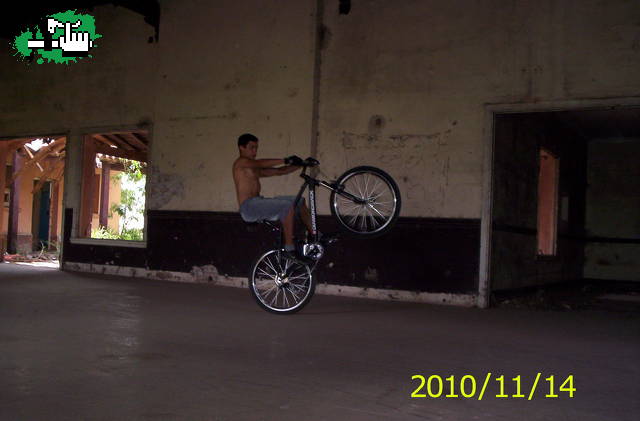 estaba probando la bike en un salida