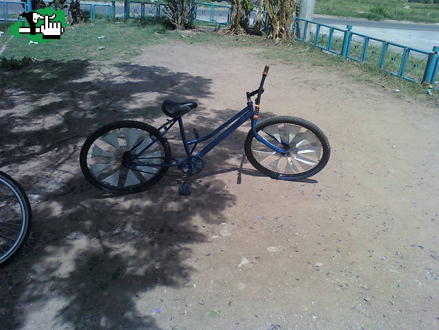 la bici del nico con llantas nuevas