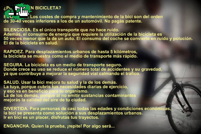 porque en bici?mira