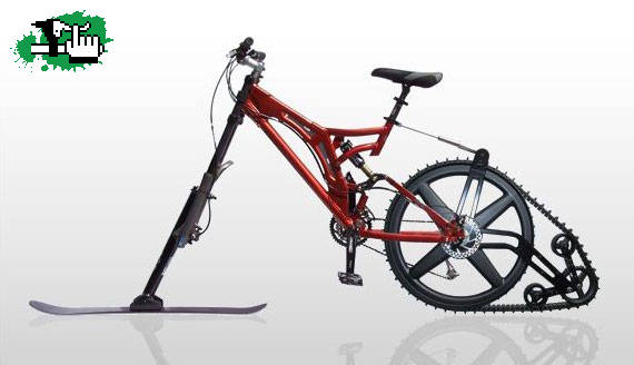la bici de la nieve